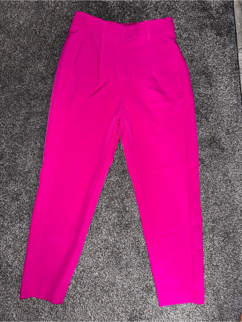 Express Hot Pink High-Waist Cropped Pants